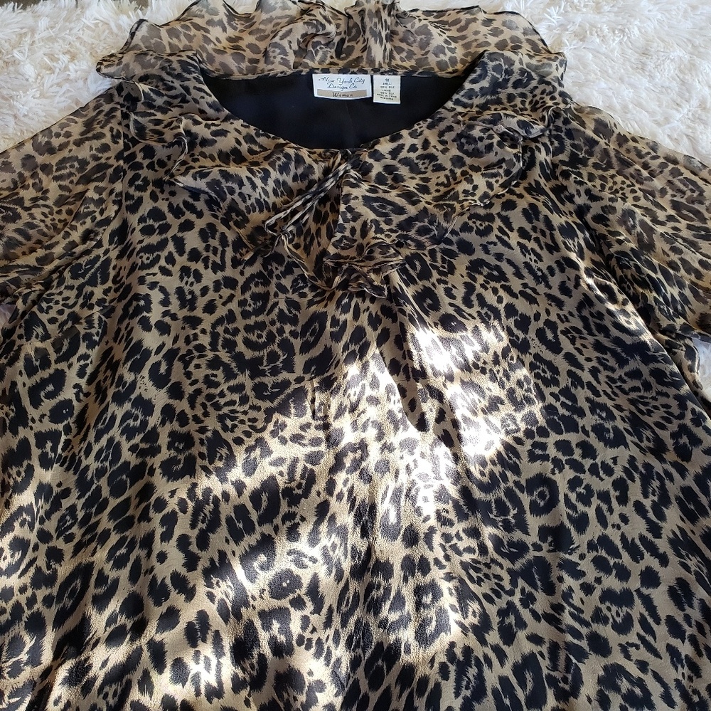 Leopard Print Blouse